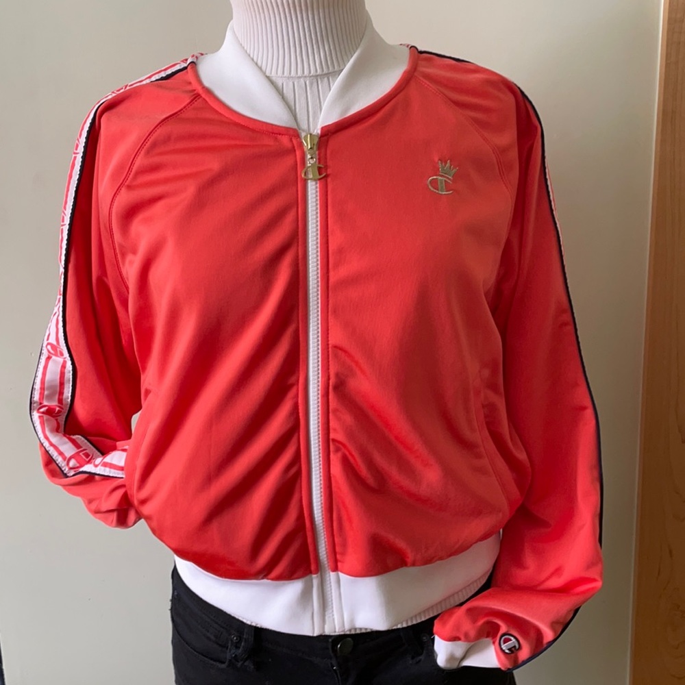 NWOT Champion Orange Sports Jacket, Size L